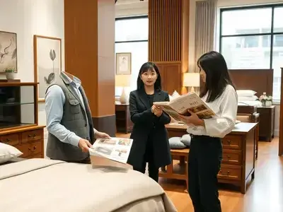 ショールームでの専門家具カウンセリング